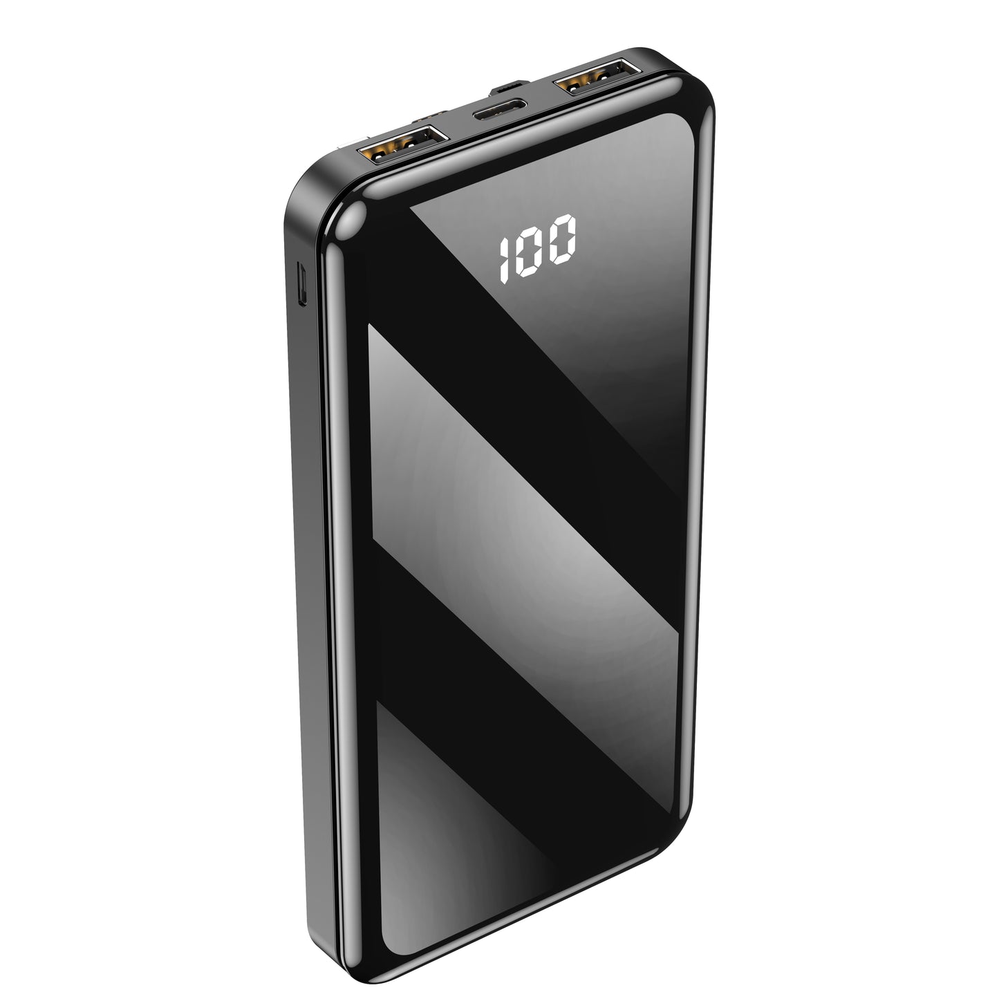 Forever External Battery TB-411, 10000mAh, 10W, 1 x Lightning - 1 x microUSB - 1 x USB-C - 2 x USB-A, Black