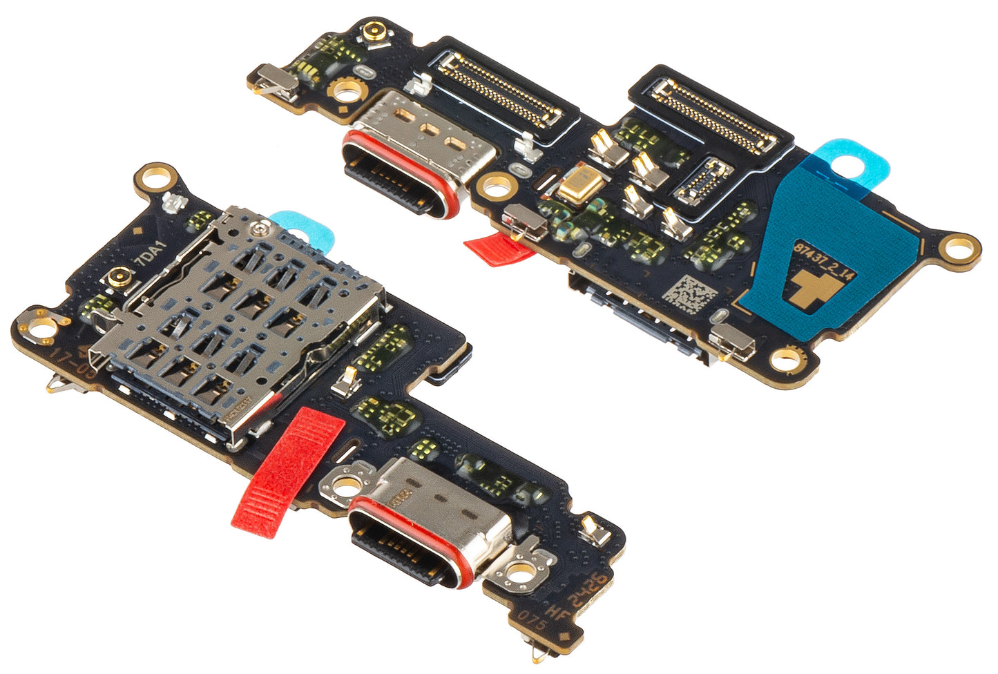 Board with Charging Connector - Microphone - SIM Reader Module Realme 12 Pro / 12 Pro+, Service Pack 621024000069 